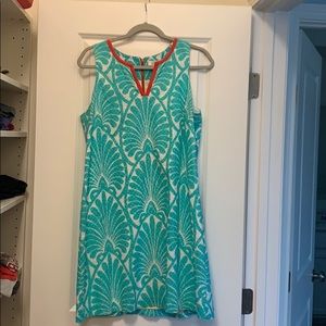 Crown and Ivy teal blue dress